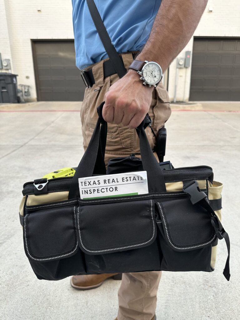 Buffalo Property Inspections Texas Real Estate Inspector tool bag - Dallas-Fort Worth TX