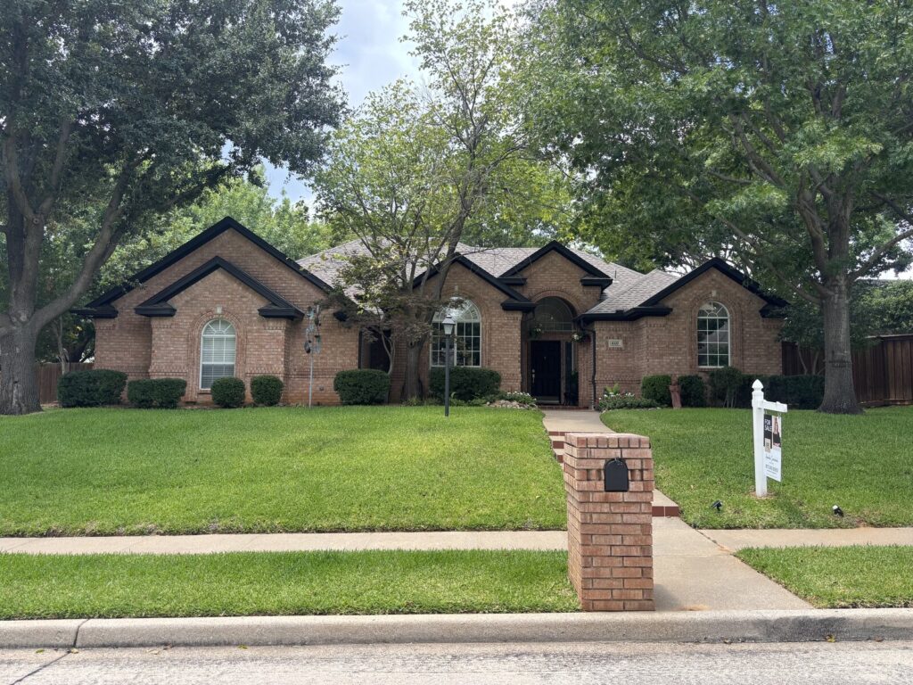 Single-story brick home in the Dallas-Fort Worth area during a pre-purchase home inspection by Buffalo Property Inspections, North Richland Hills TX