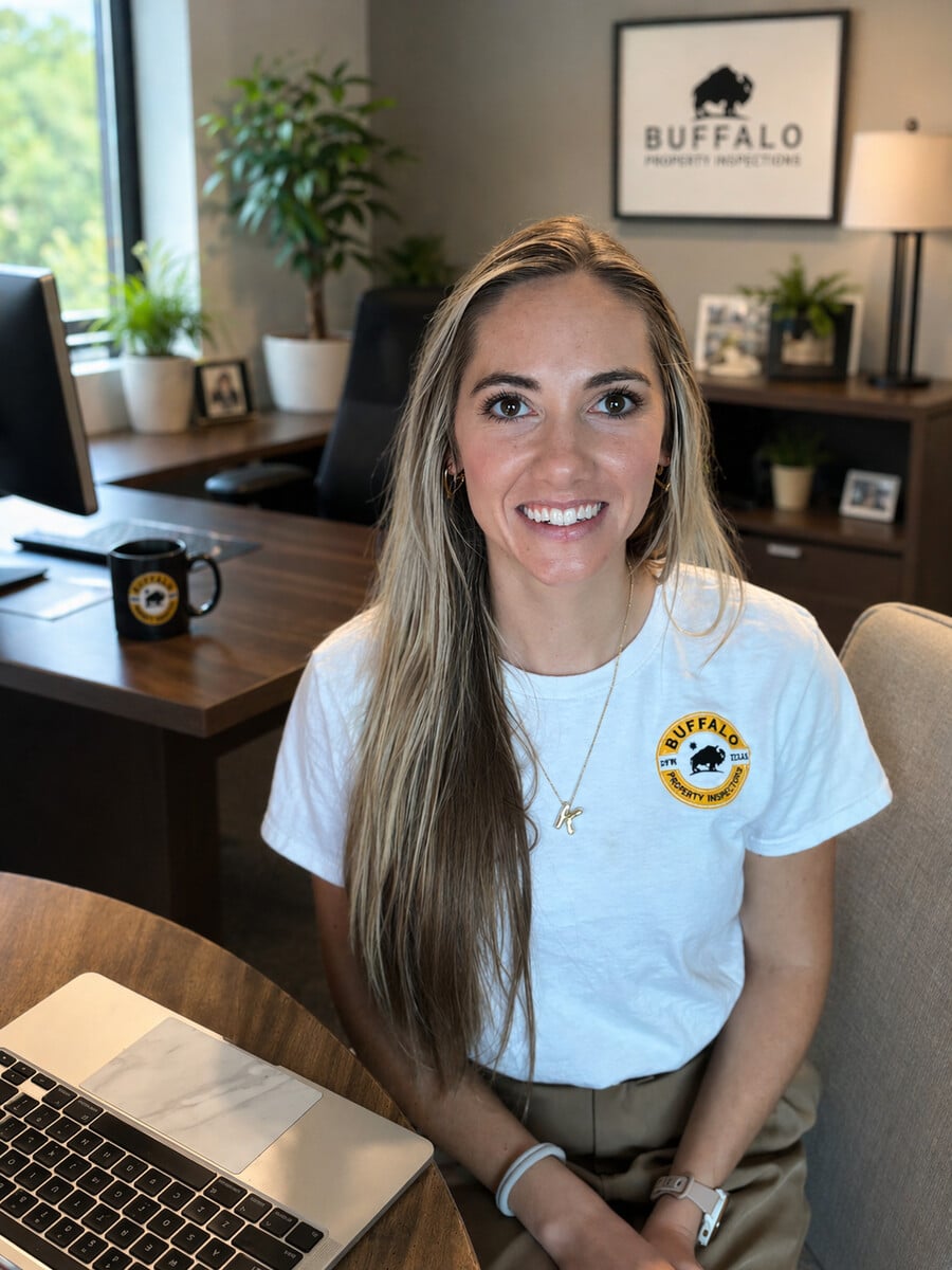 Kaleah, Marketing Director and Certified Applicator at Buffalo Property Inspections, Dallas-Fort Worth, TX